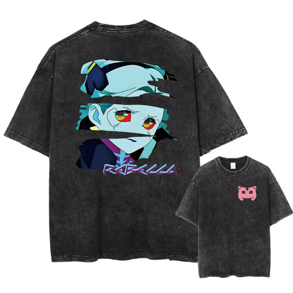 Y2k T-Shirt hommes vêtements nouveau dans les t-shirts hommes T-Shirt Camisetas Anime Cyberpunk acid