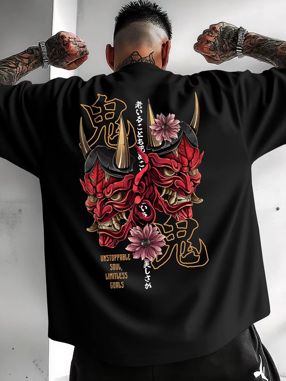 T-shirt col rond pour hommes, doux, confortable et respirant, imprimé fantôme d'été, à la mode, Styl