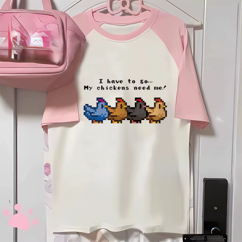 StardistingValley-T-shirt pour femmes, style moderne, harajuku, vêtements de bandes dessinées des an