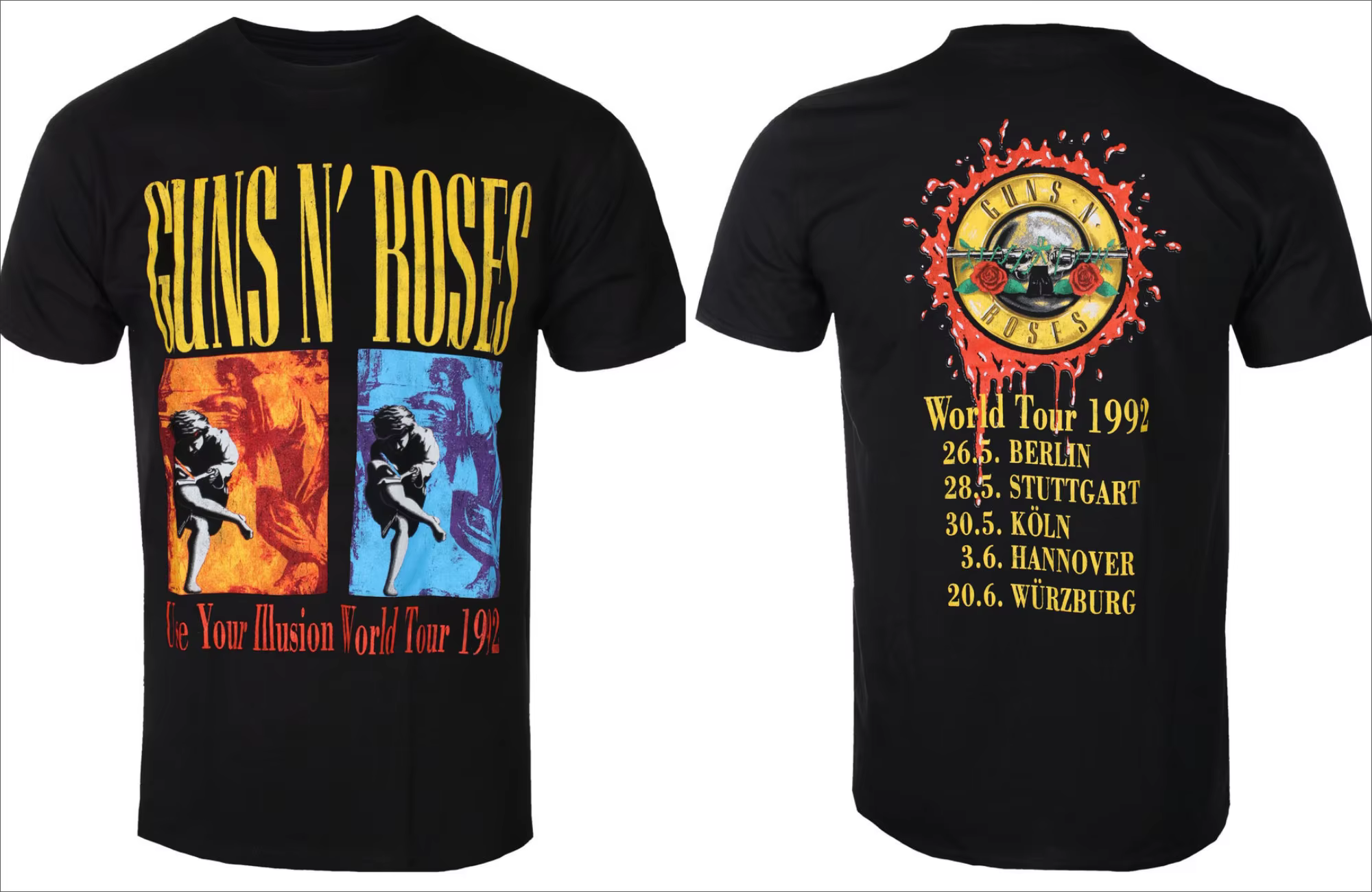 T-Shirt unisexe en coton à manches courtes, groupe de Rock Roses, Streetwear de marque, haut d'été p