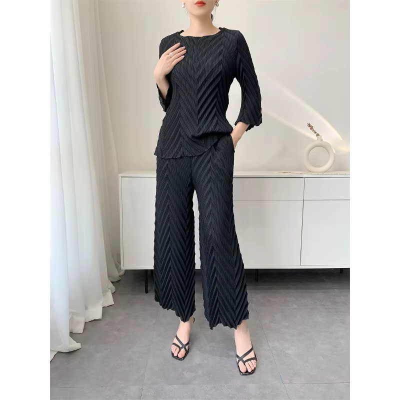 Nouvelle collection Printemps 2026 : Ensemble 2 pièces pour femme, fait main, comprenant un haut T-s