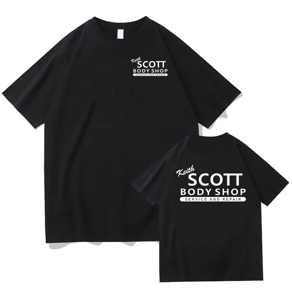T-shirt en coton à manches courtes pour hommes et femmes, T-shirt Scott Body Shop, T-shirt d'été, T-