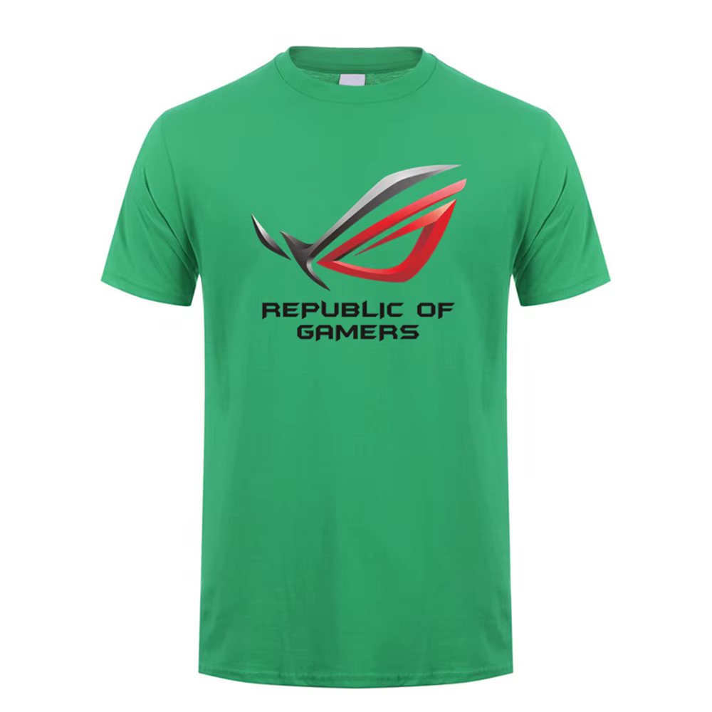 ROG république des joueurs t-shirt unisexe décontracté à manches courtes homme Cool coton t-shirt ha