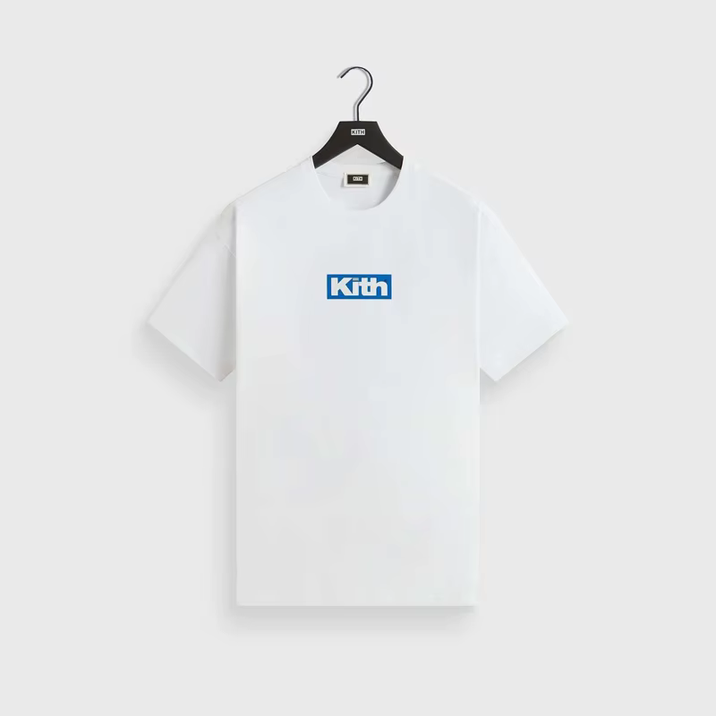 KITH Box T-shirt à manches courtes avec logo floral imprimé pour hommes et femmes, T-shirt en coton 