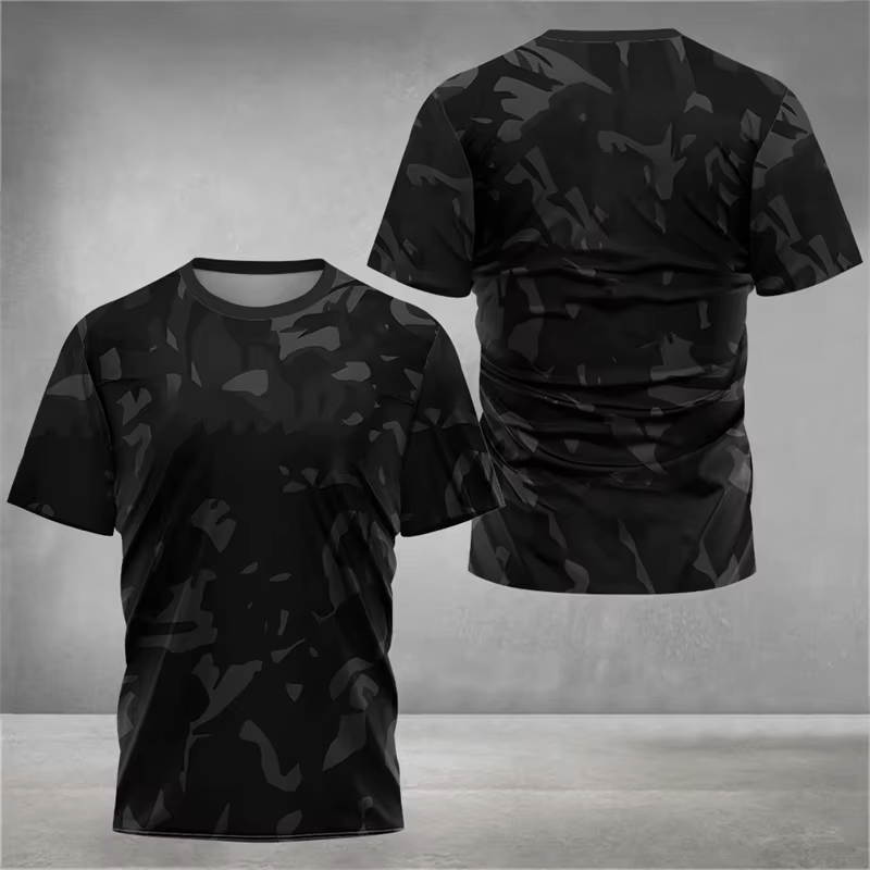 2025 nouveaux T-shirts de sport d'été pour hommes mode Streetwear à la mode 3D imprimé Fitness T-shi