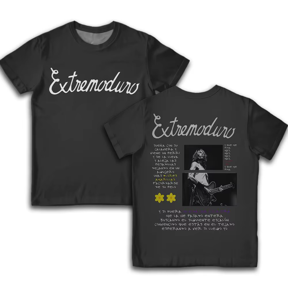 Rock Band Extremoduro 3D impression T-Shirt été hommes respirant décontracté à manches courtes chemi
