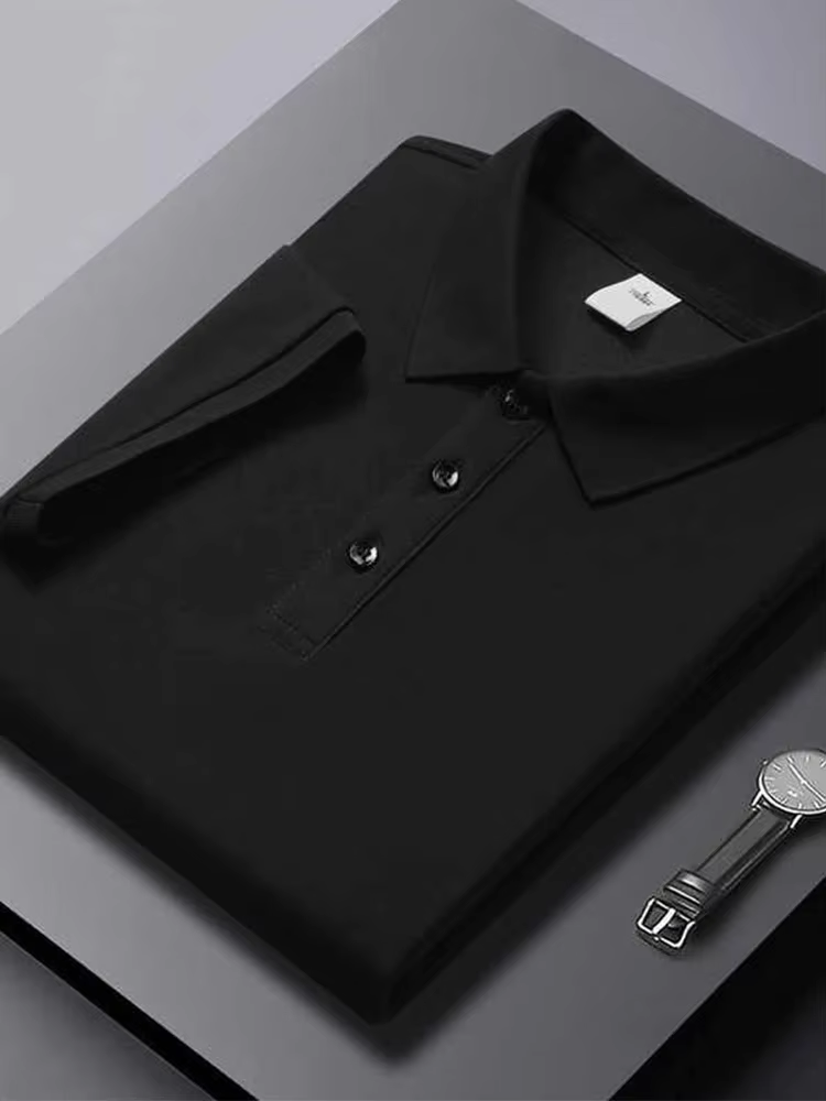 Polo basique uni pour homme, été 2026, décontracté, manches courtes, style business, streetwear, gol