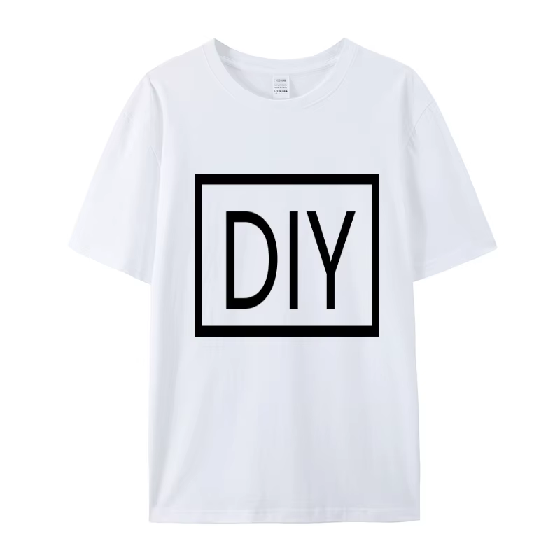 T-shirt personnalisé pour homme en 100 % coton, idéal pour les rassemblements d'équipe, les séances 