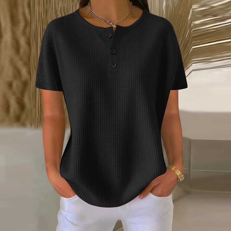 Mode femmes à manches courtes T-shirt femmes été nouveau T-shirt ample hauts femme décontracté tout 