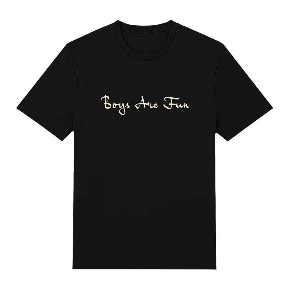 T-shirt en coton Niall Horan Merch avec imprimé lettres simple, style décontracté, manches courtes, 