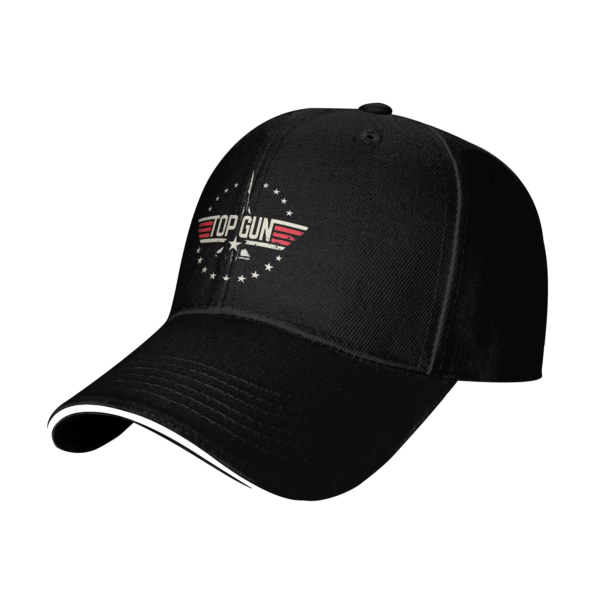 Casquette de baseball vintage Top Gun, unisexe, pour l'été, imprimée, style trucker, respirante, déc