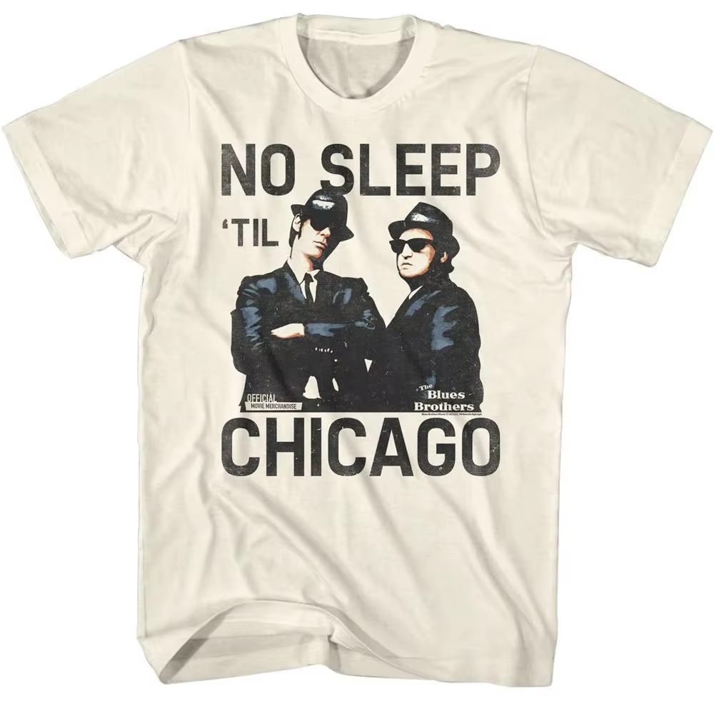 The Blues Brothers No Sleep T-Shirt naturel Streetwear t-shirts graphiques t-shirts