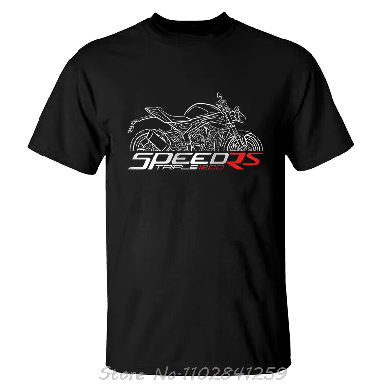 Triumphs Speed Triple 1200 RS 2021-2025 T-shirt graphique hommes vêtements surdimensionné T-shirt ét