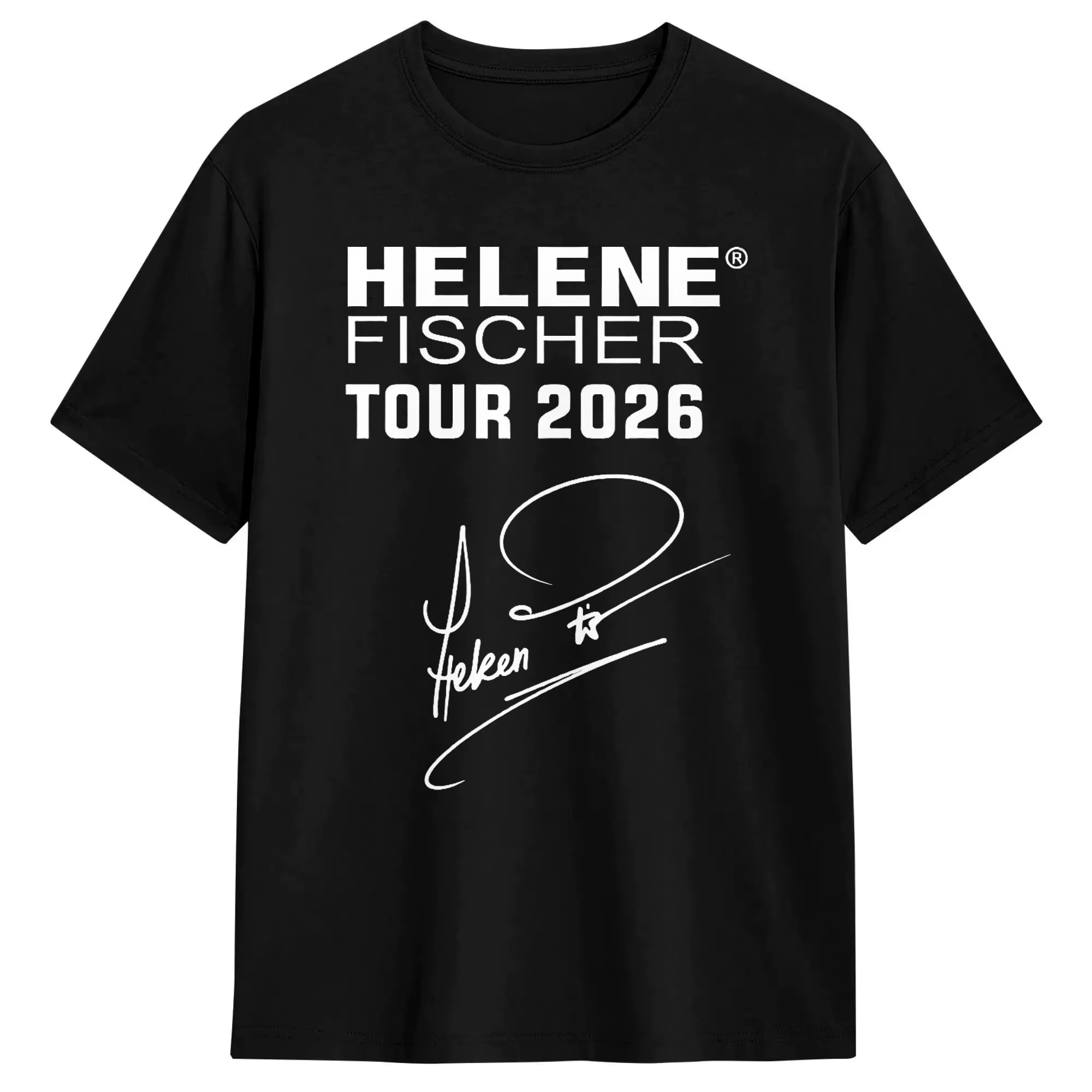 T-Shirt homme Hélène Fischer 360 °   T-shirt à manches courtes en coton 100% avec col rond, idée cad
