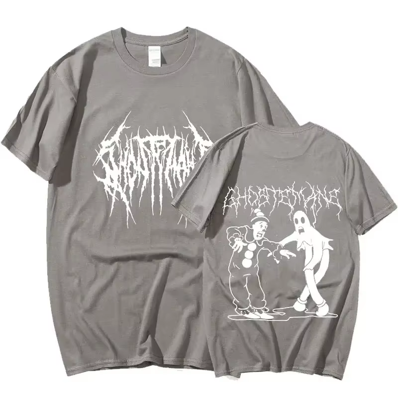 Hommes femmes imprimer T-shirt mode Hip Hop métal gothique Rock T-shirt ample Streetwear été ample S