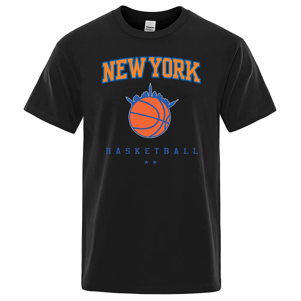 New York basket-ball personnalité rue hommes vêtements de haute qualité surdimensionné T-Shirts été 