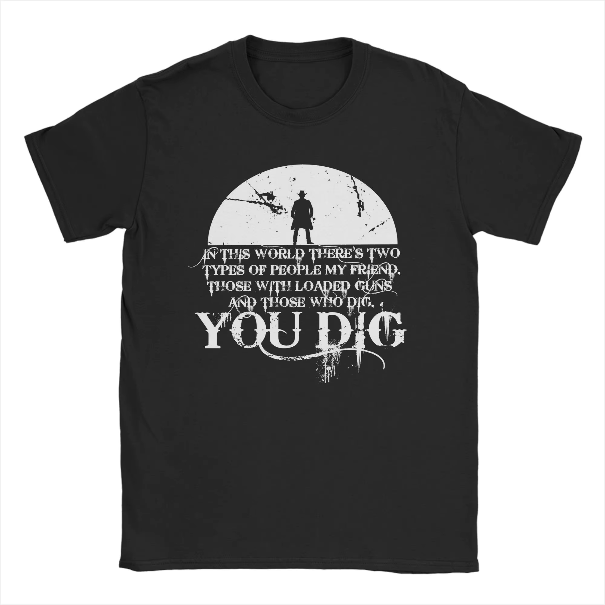 T-Shirt pour hommes The Good The Bad And The Ugly You Dig Crazy, T-shirt en pur coton, col rond, idé