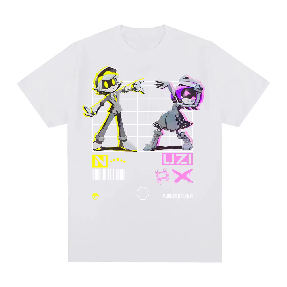 MURDER DRONES T-SHIRT 2026 nouveau identique au site officiel T-shirt de haute qualité 100% coton Ha