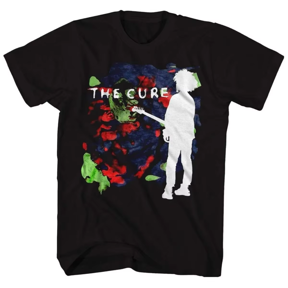 T-shirt graphique silhouetted The Cure Robert Smith, collection été 2026, pour hommes et femmes, noi