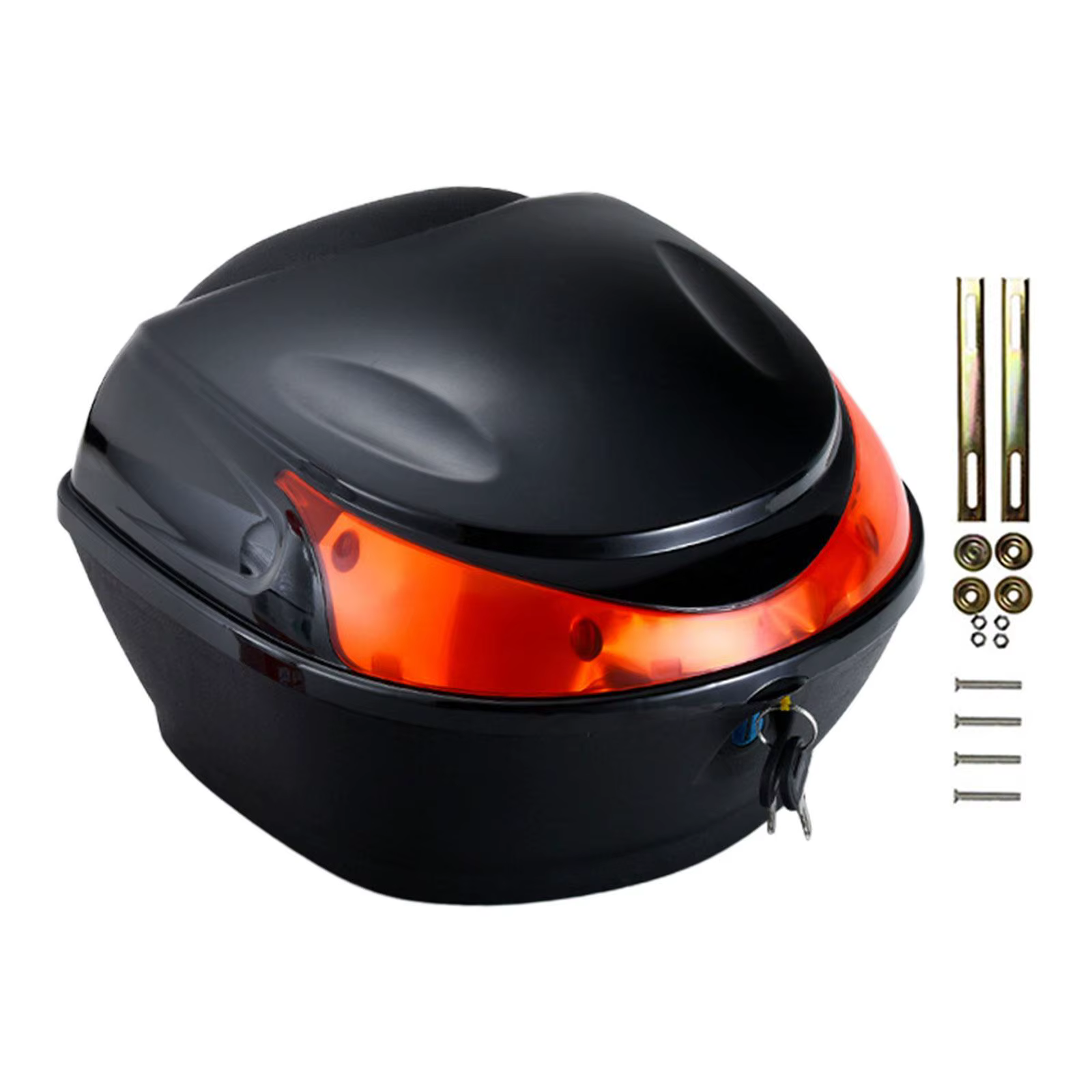 Coffre arrière durable pour moto, boîtier supérieur de moto, coffre de vélo électrique, boîte de ran