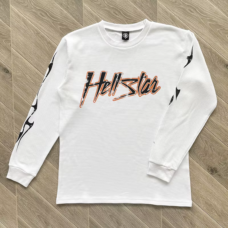HS Capsule 8 T-shirt à manches longues en coton texturé convexe à manches longues
