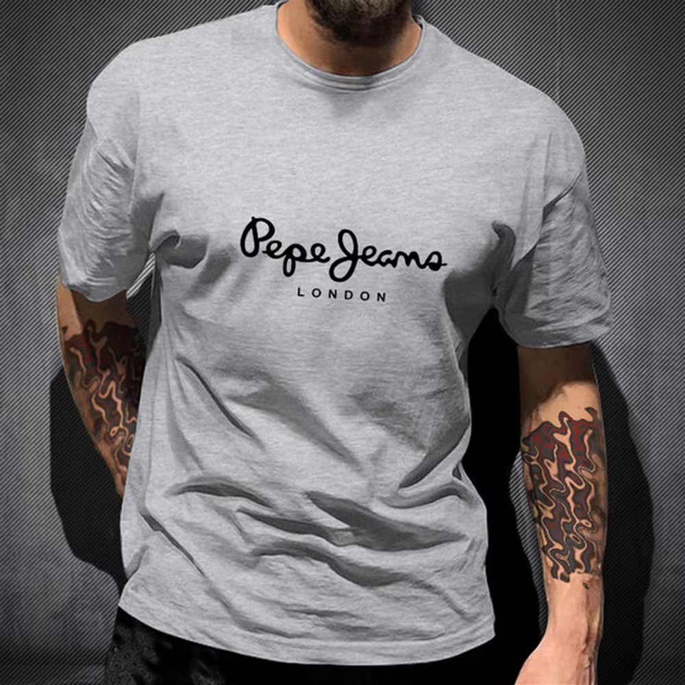 Plus récent Pepe Jeans Londres t-shirt été hommes à manches courtes mode populaire 100% couverture e