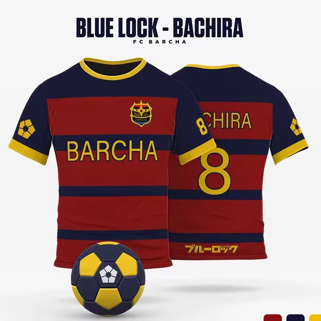 Maillot de football Isagi Yoichi de l'anime japonais Blue Lock, t-shirt cosplay Hyoma Chigiri Meguru