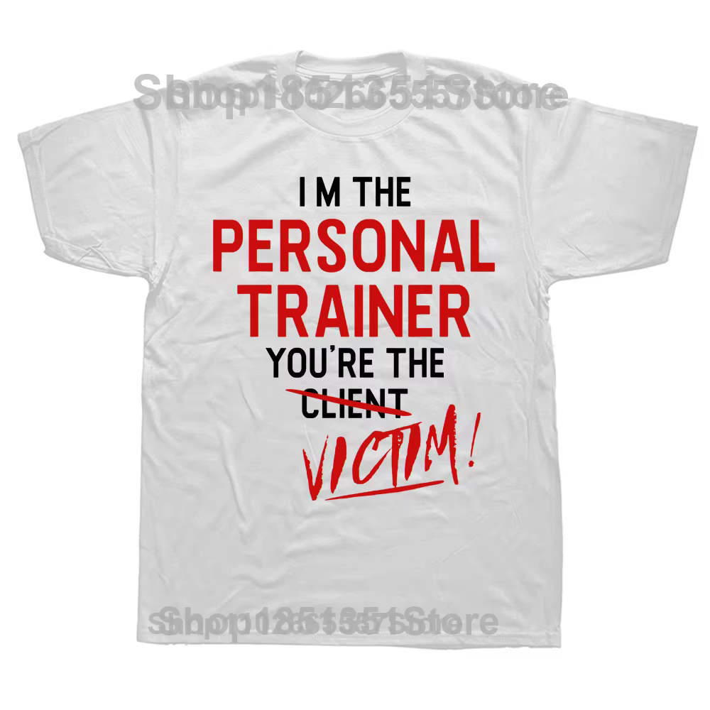 T-shirt graphique à manches courtes pour les amateurs de gym et d'entraînement, meme d'entraîneur pe