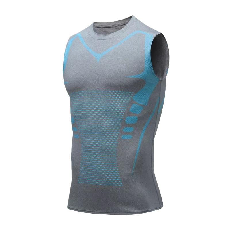 Débardeur de compression pour homme, sans manches, séchage rapide, imprimé, pour la gym, le fitness,