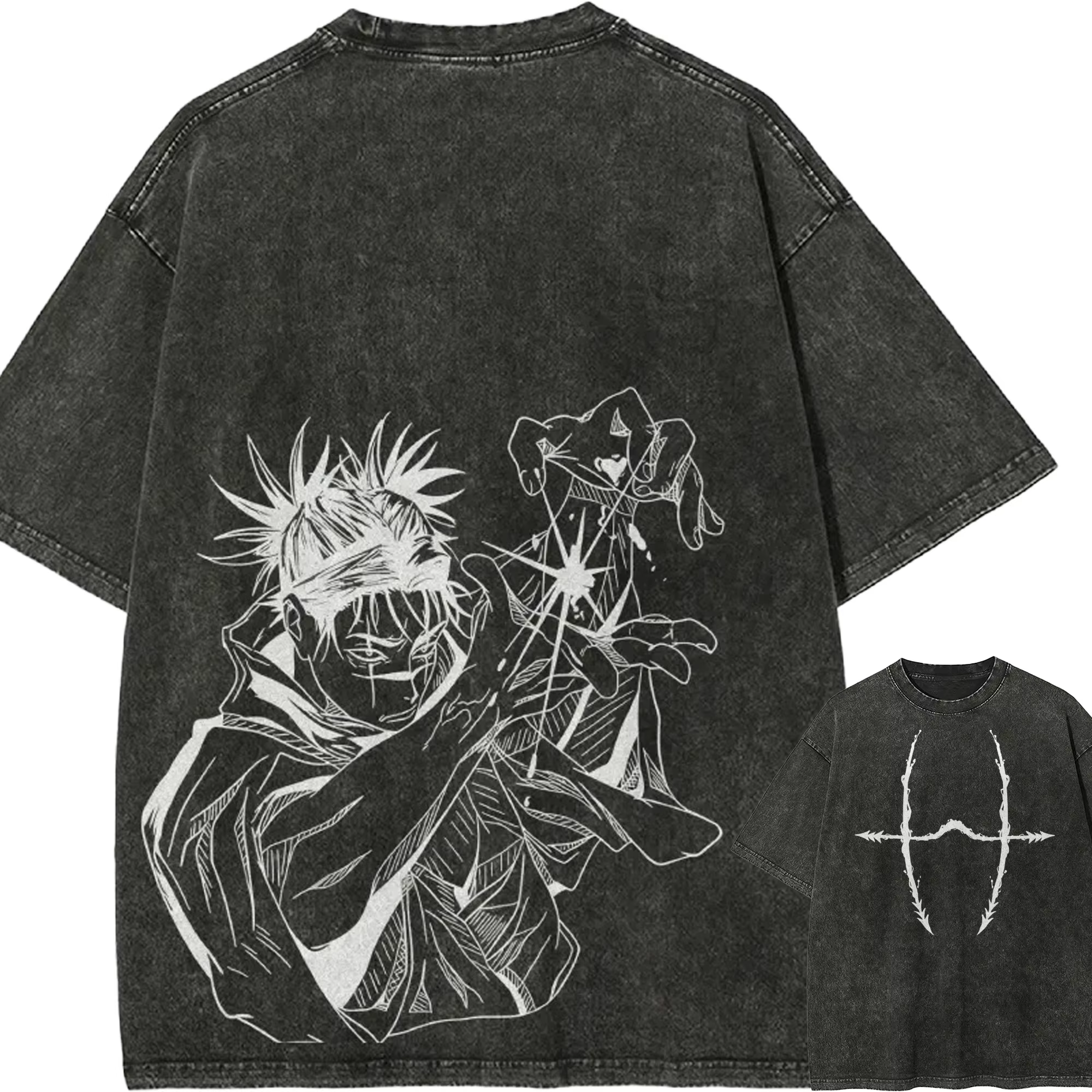 T-shirt Choso Blood Manipulation Jujutsu Kaisen Manga T Vintage Lavé Oversize Rétro Anime Harajuku H