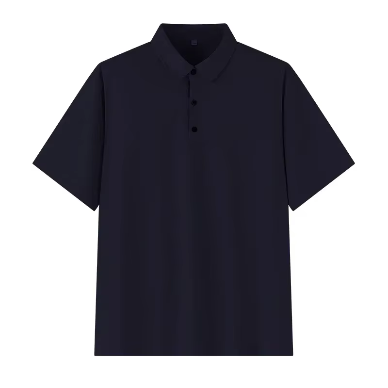 1XL-7XL grande taille hommes POLO décontracté glace soie sans couture à manches courtes haute qualit