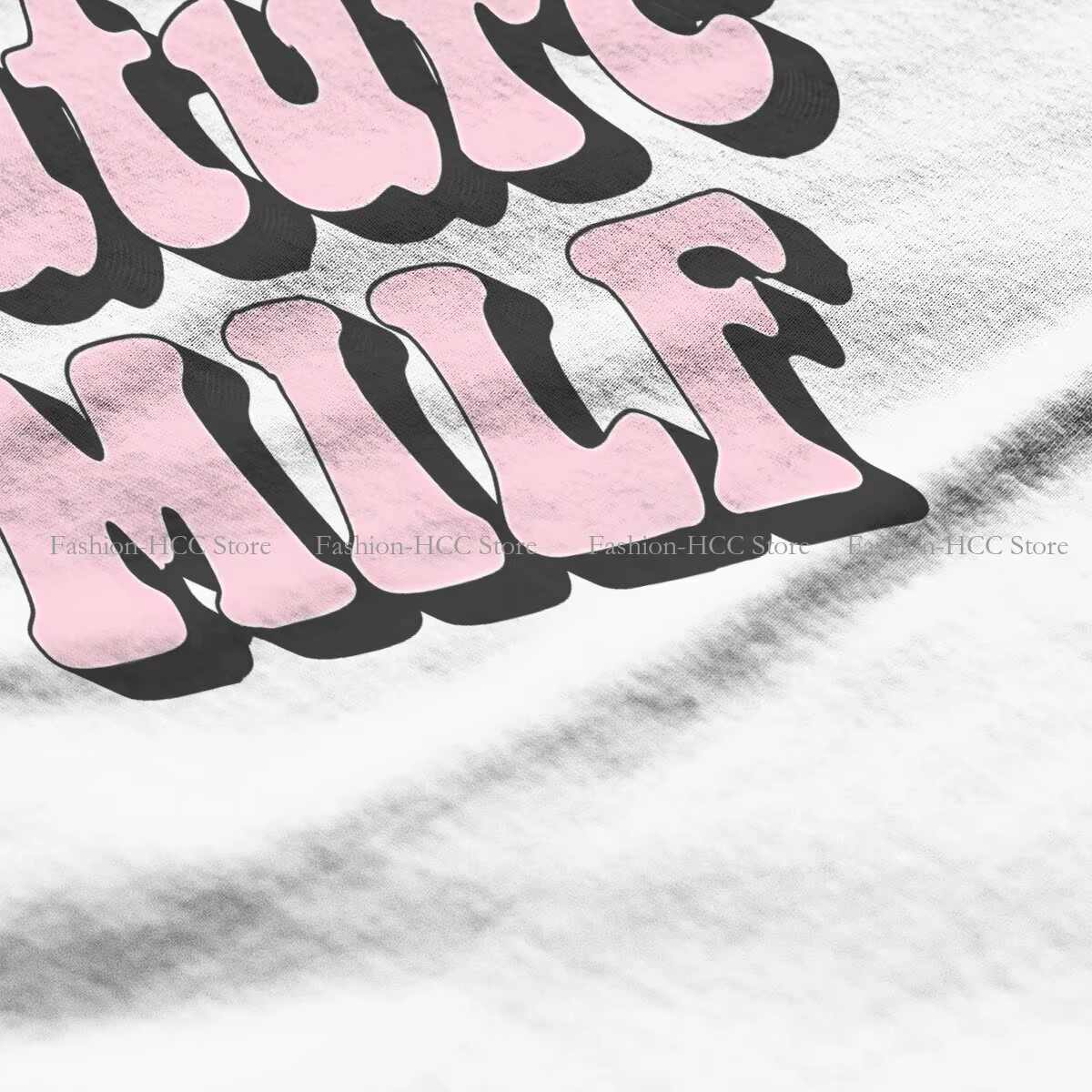 T-shirt en polyester imprimé Future Milf pour femme, streetwear décontracté cool
