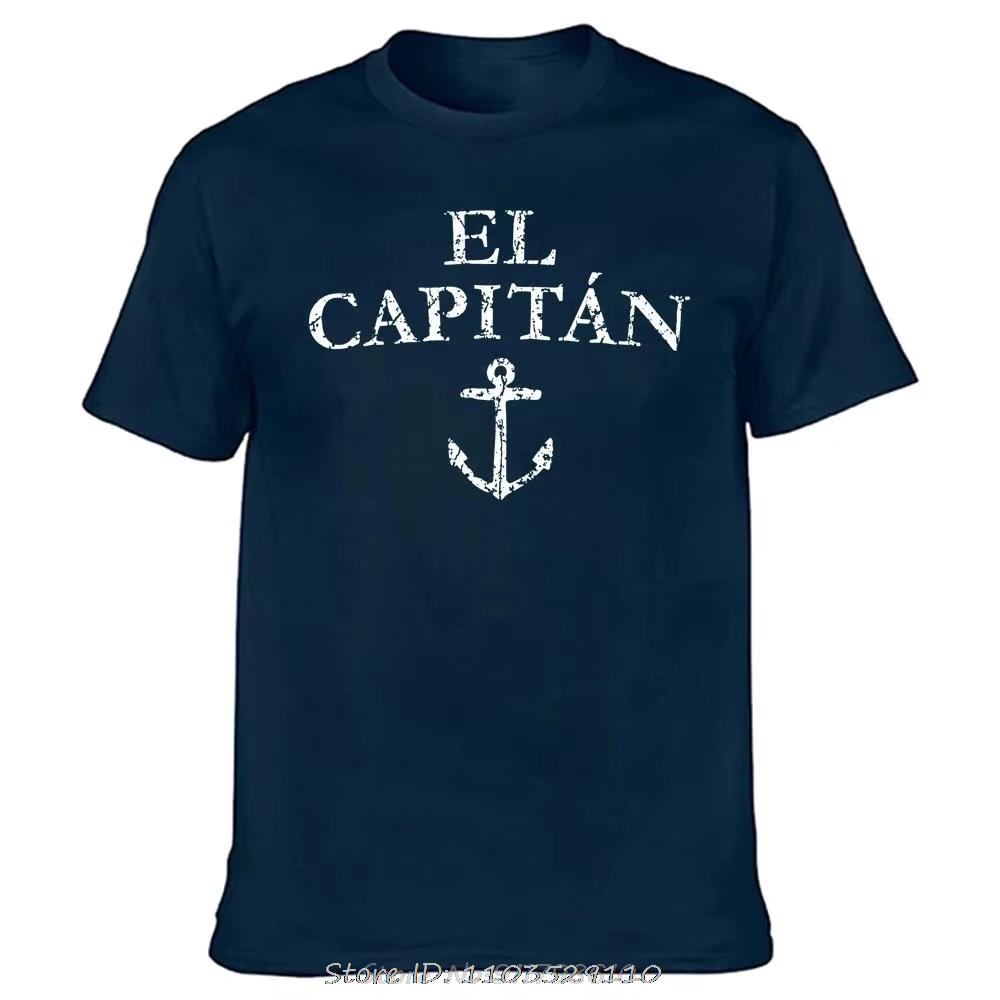 Drôle El Capitan capitaine bateau voile T-shirt coton Streetwear cadeaux d'anniversaire Style d'été 