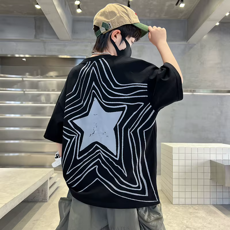 Été garçon vêtements de luxe T-shirt pour Tween enfant nouveau décontracté à manches courtes T-shirt