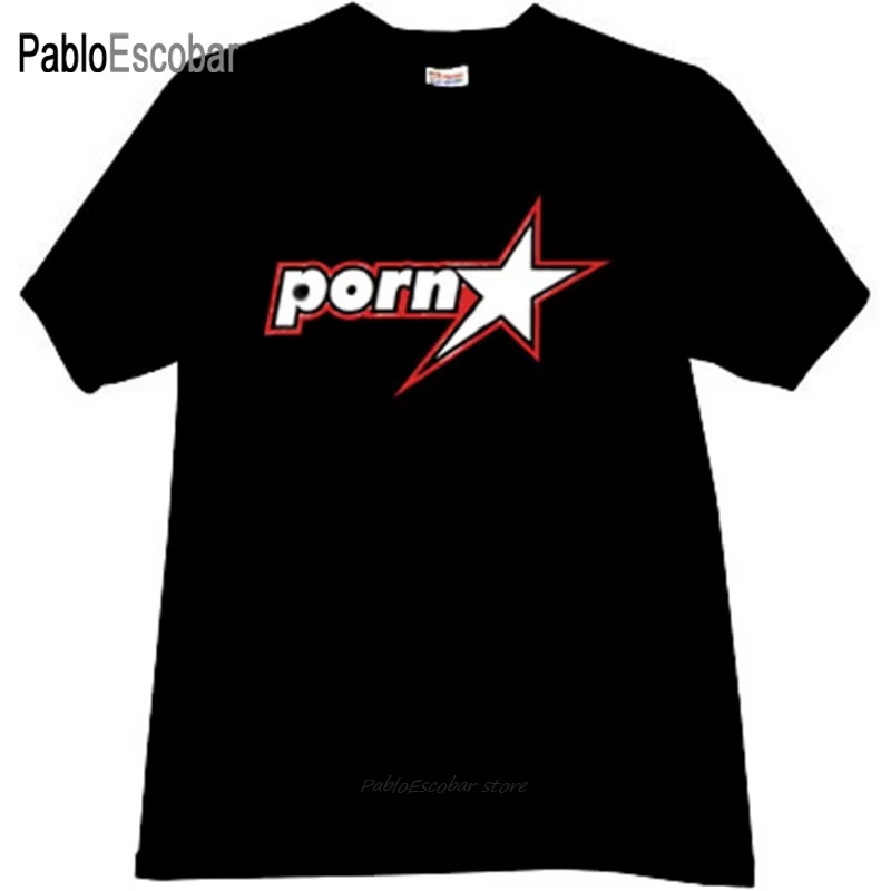 T-shirt en coton hommes marque t-shirts PORNSTAR Cool T-shirt en noir homme mode T-shirt 4XL 5XL gra