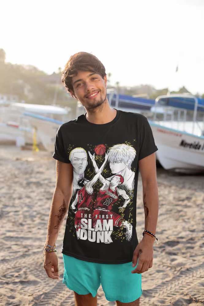 T-shirt Slam Dunk Art Team, Basketball, Anime dehors, Manga Shirt, Toutes tailles