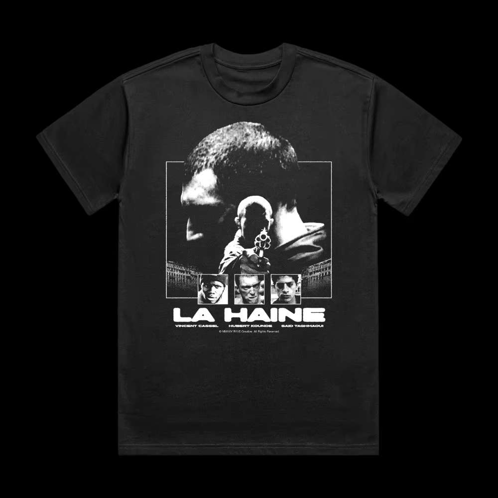 T-shirt La Haine à manches courtes unisexe pour hommes et femmes, T-shirt pour hommes toutes saisons