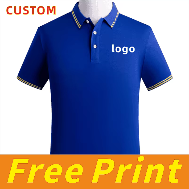 T - shirt Casual en coton personnalisé polo d'été chemise logo imprimé LOGO LOGO vêtements pour homm