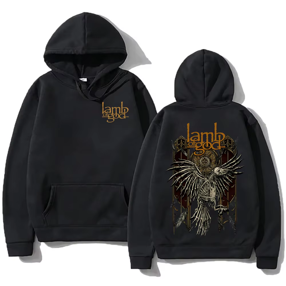T-shirt Lamb of God rapMental Band pour hommes, sweats à capuche, vêtements rétro, couvertures d'alb