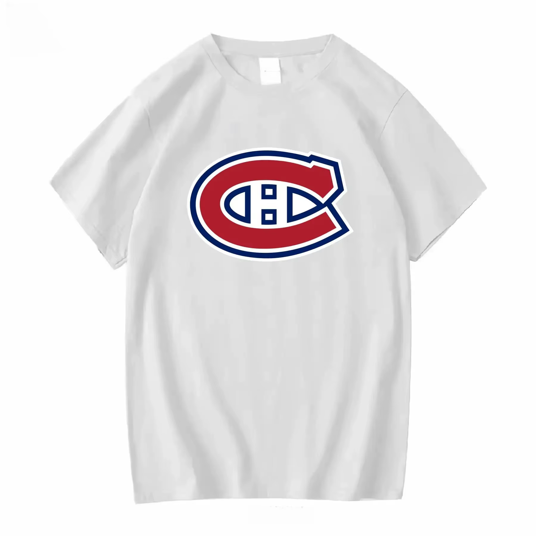 T-shirt actif avec logo des Canadiens de Montréal, T-shirt drôle, vintage américain, lavé, respirant