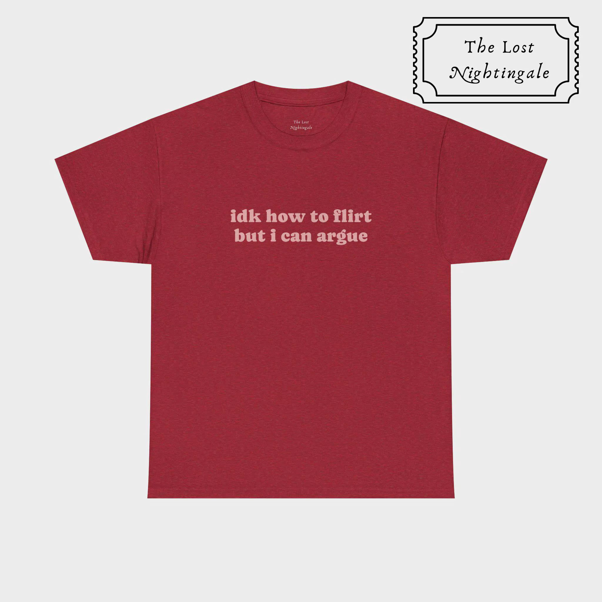 2026 Je ne sais pas comment flirter mais je peux argumenter T-shirt |   T-shirt graphique drôle et s