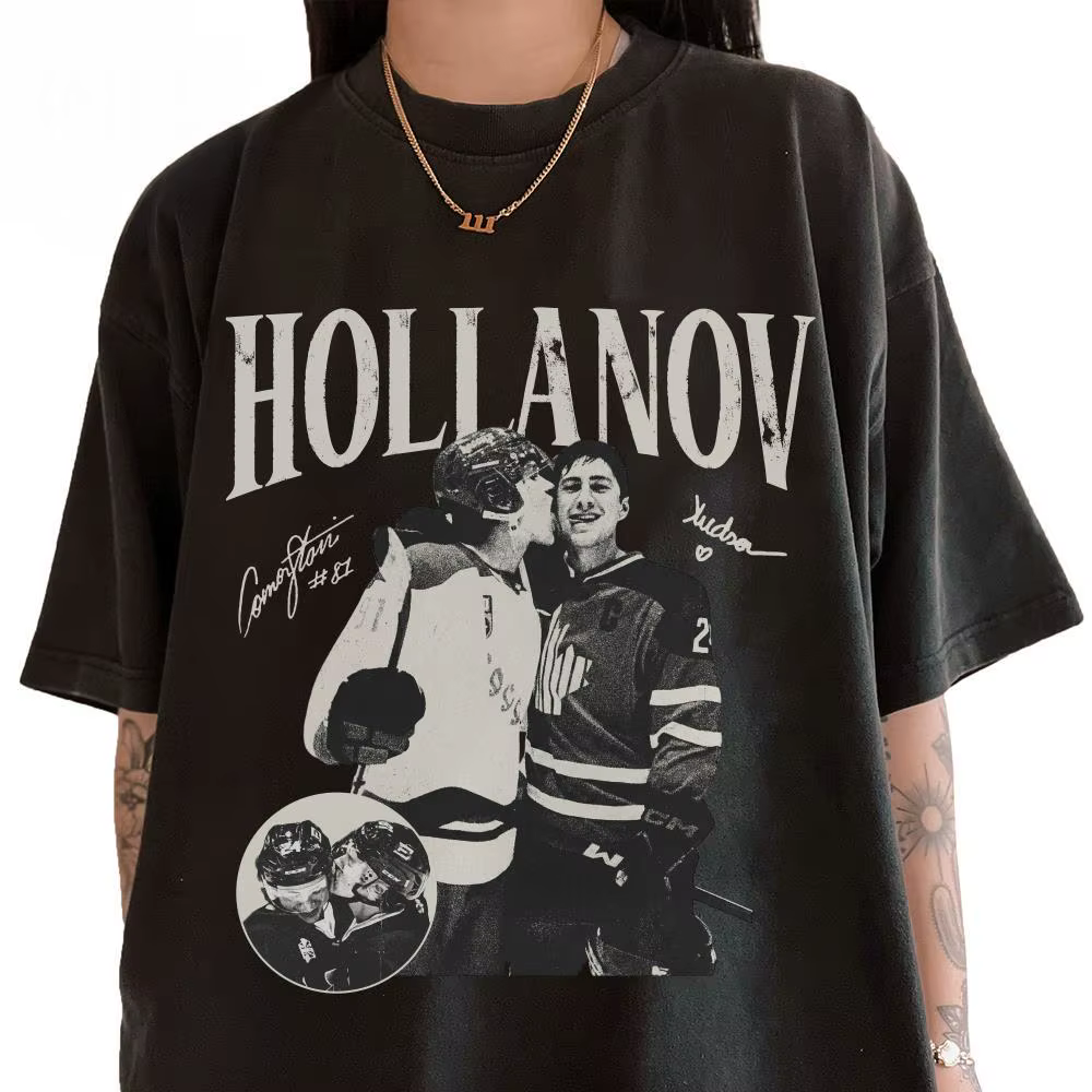 Nouveau T-shirt Vintage Hollanov 2026, Merchandise de rivalité chauffante Hudson Williams Connor Sto