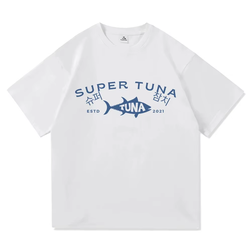 Jin Super thon poisson t-shirt Kawaii rétro mode hommes/femmes vêtements Harajuku haute qualité haut