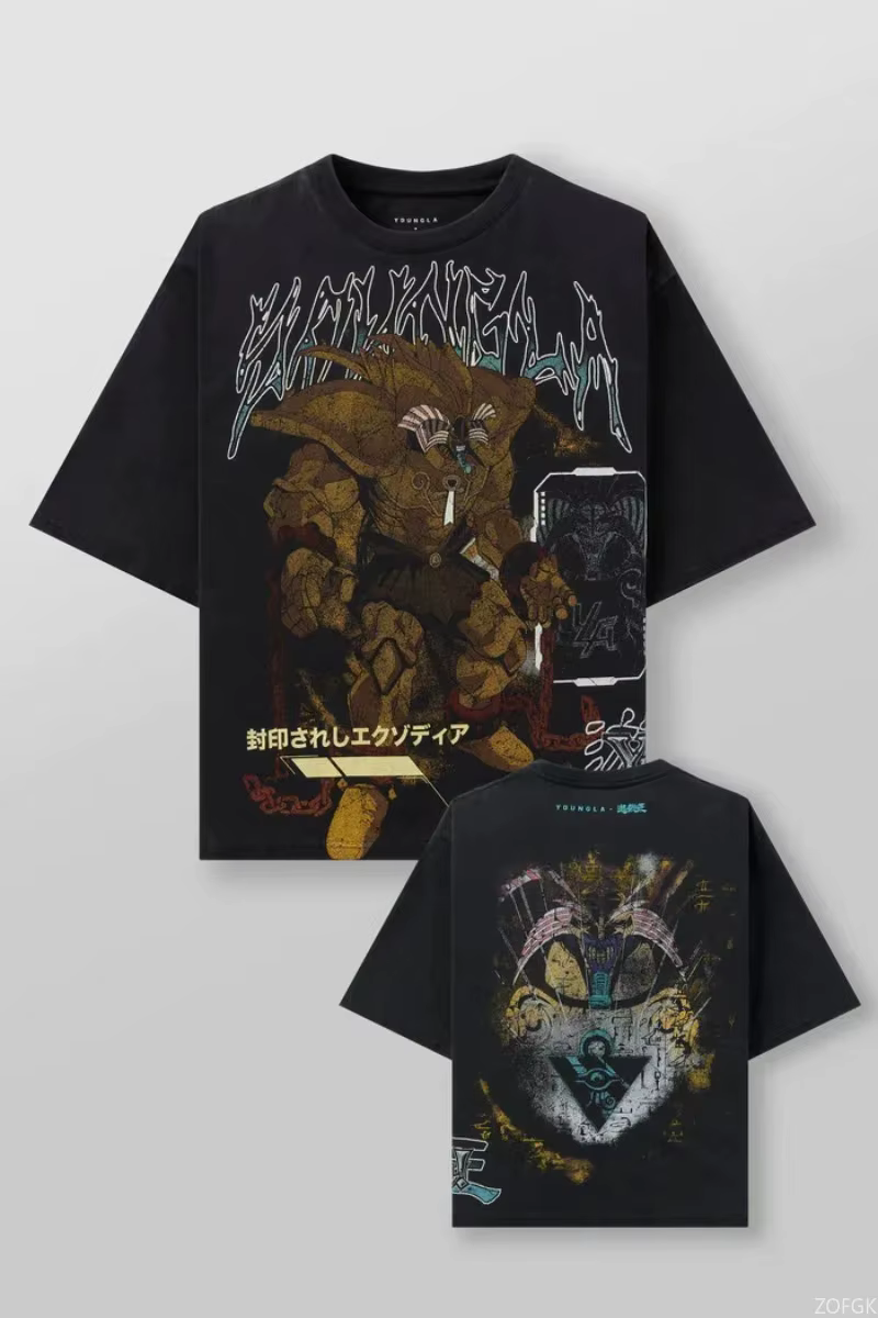2025 Yu-Gi-Oh T-shirt imprimé surdimensionné à la mode Fan de jeu été hommes et femmes mode décontra