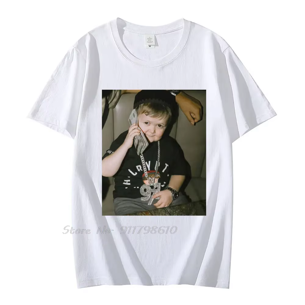 T-shirt surdimensionné été nouveau coton T-shirt porter Hasbulla Fighter Mini passe-temps décontract
