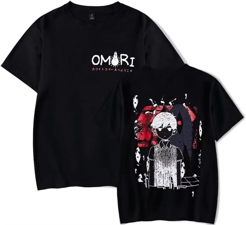 Omori Red Space Tshirt Unisex, Merch Pop Fouling Trend, Casual Short SleeveTop
