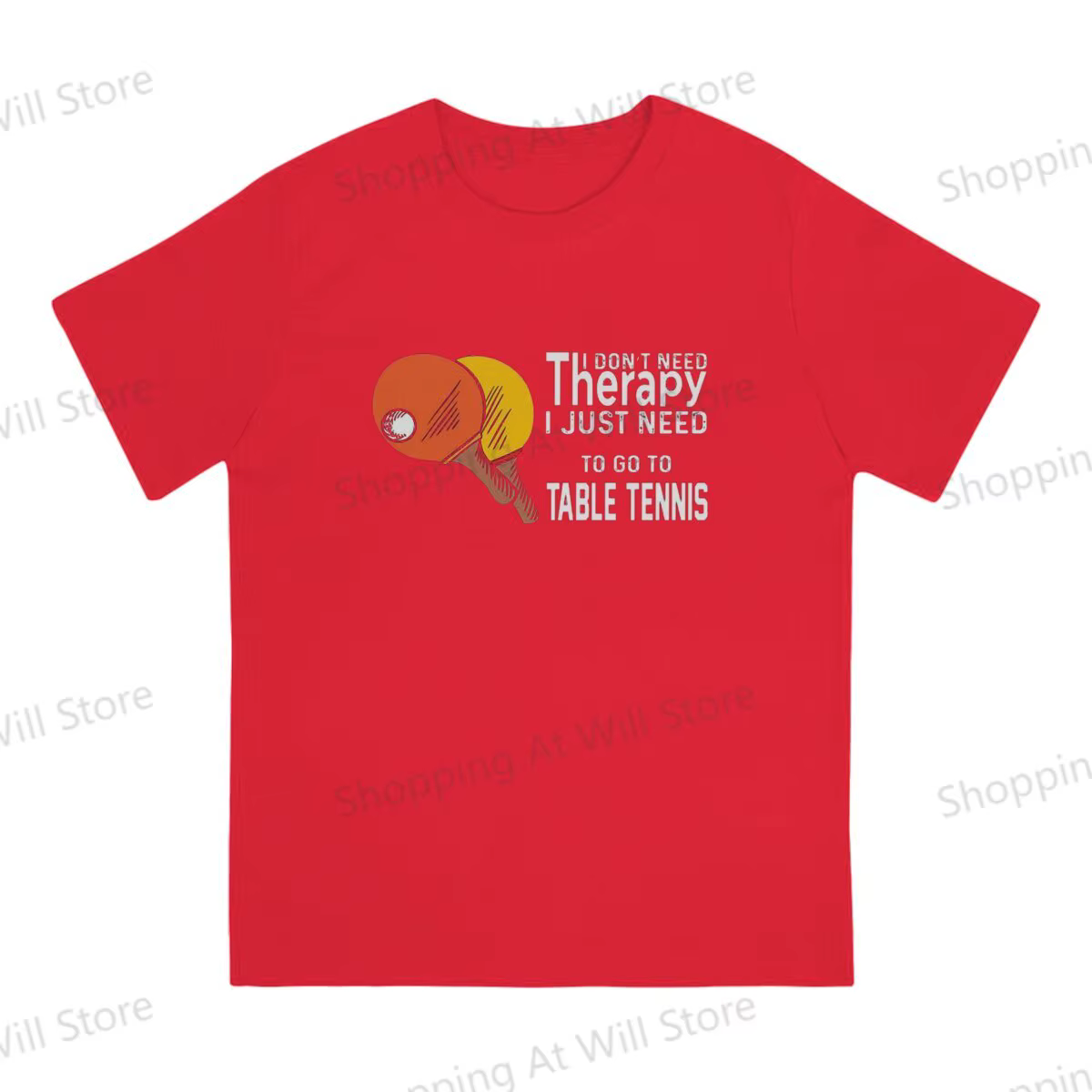 Hauts 100% coton, loisirs, sport, Tennis de Table, thérapie pour Ping-Pong, T-shirts pour hommes et 