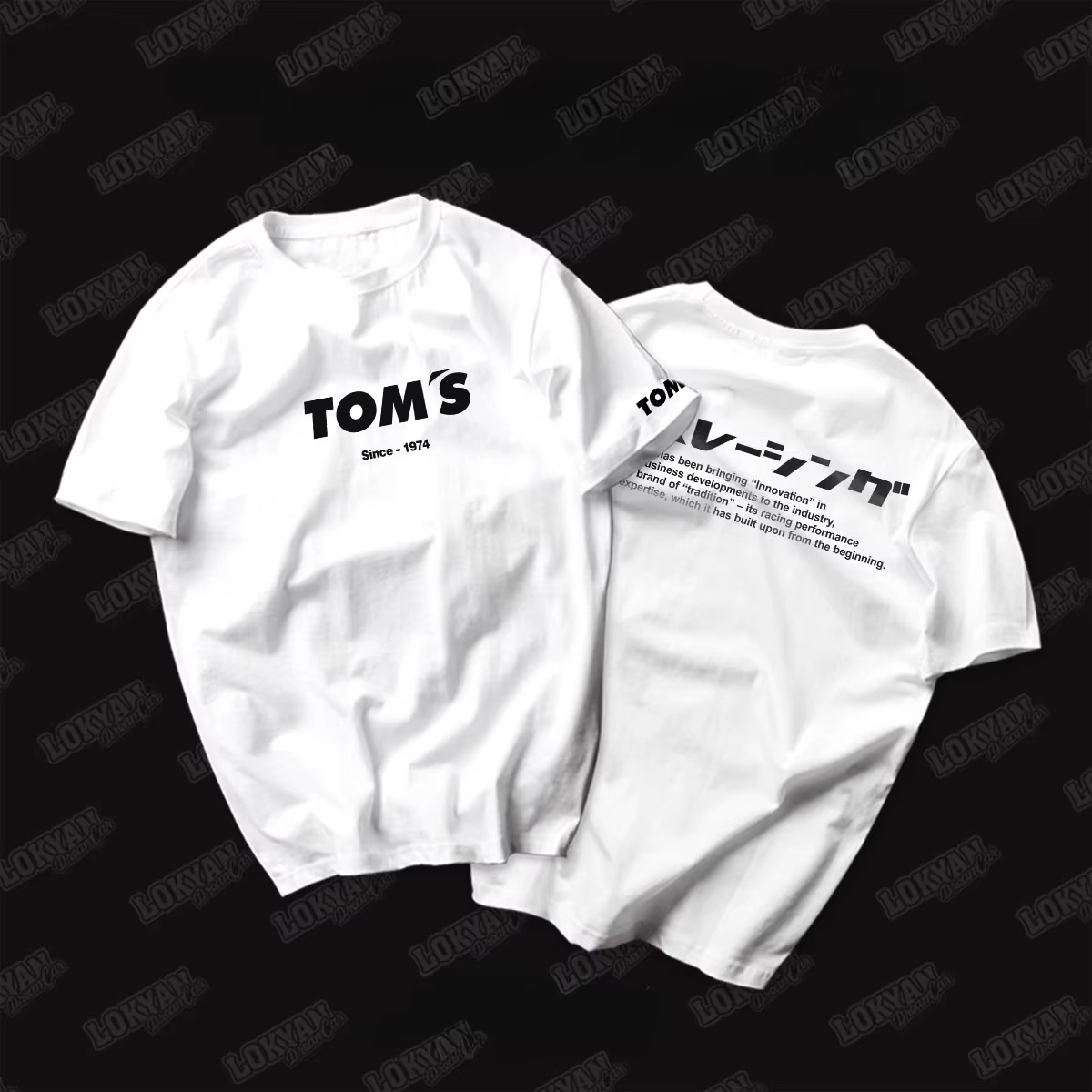 Nouveau T-shirt Anniversaire TOM'S Été 2026 - 50e Anniversaire Tom's Car Culture, Tenue de Course Co