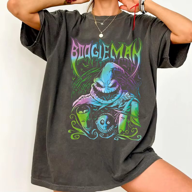 Chemise Boogie Man, T-shirt Boogie pour Halloween, Le cauchemar avant Noël, Chemise Oogie Boogie, Te