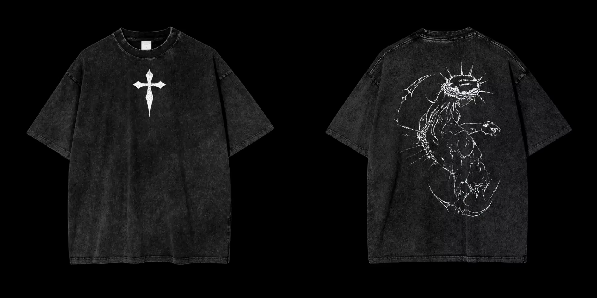 Anime Jojo's Bizarre Adventure jésus imprimé T-shirt hommes haute qualité coton t-shirts rétro lavé 